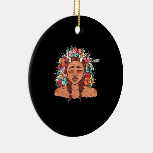 Oh Deer Modern Aesthetic Keramik Ornament (Rechts)