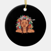 Oh Deer Modern Aesthetic Keramik Ornament (Vorne)