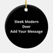 Oh Deer Modern Aesthetic Keramik Ornament (Hinten)