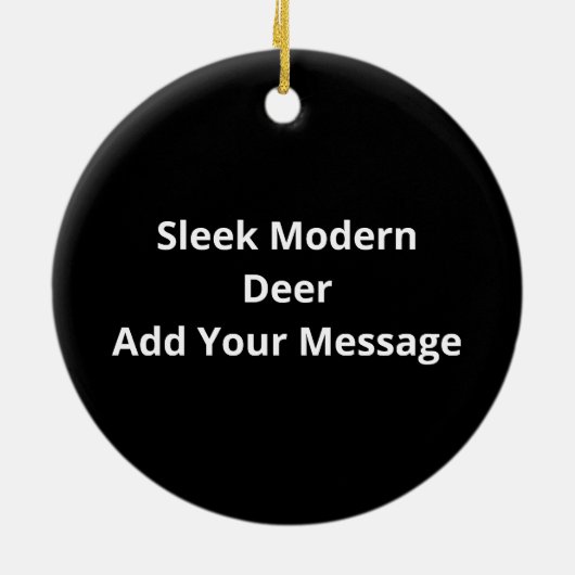 Oh Deer Modern Aesthetic Keramik Ornament (Hinten)