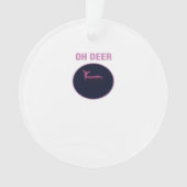 Oh Deer Modern Aesthetic Ornament (Vorderseite)