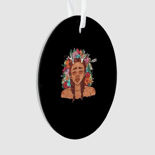 Oh Deer Modern Aesthetic Ornament (Vorderseite)