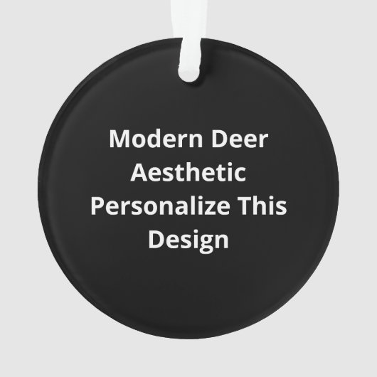 Oh Deer Modern Aesthetic Ornament (Rückseite)