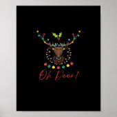 Oh Deer Modern Aesthetic Poster (Vorne)