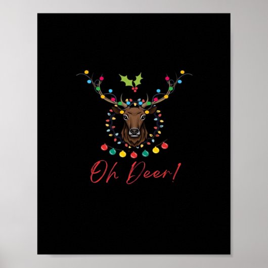 Oh Deer Modern Aesthetic  Poster (Vorne)