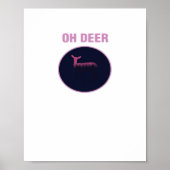 Oh Deer Modern Aesthetic  Poster (Vorne)