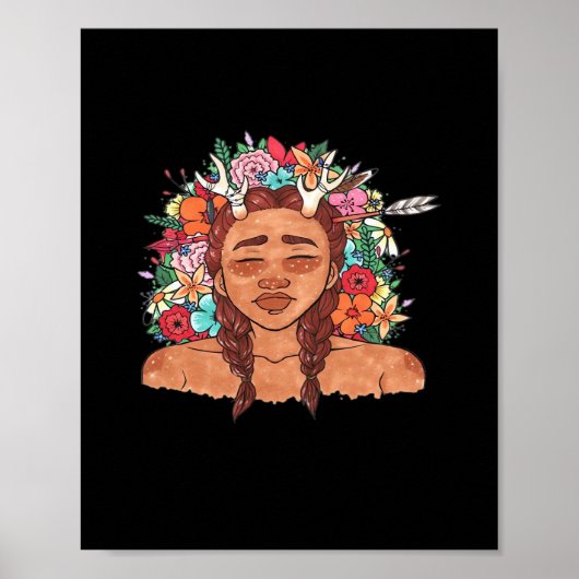 Oh Deer Modern Aesthetic  Poster (Vorne)