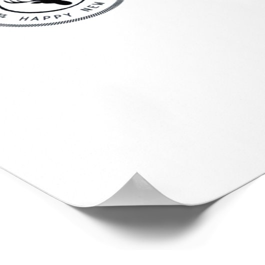 Oh Deer Modern Aesthetic Poster (Ecke)