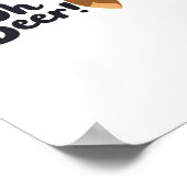 Oh Deer Modern Aesthetic Style Poster (Ecke)