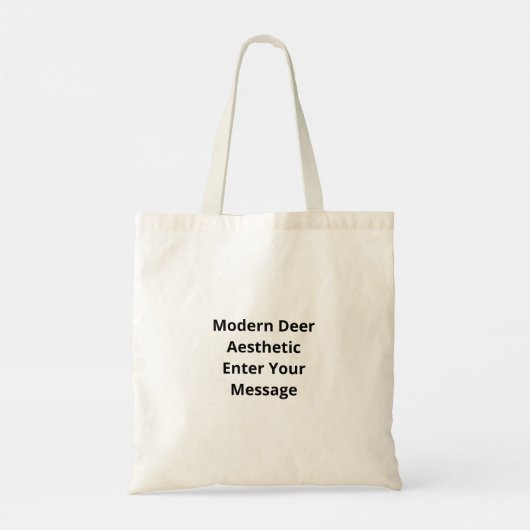 Oh Deer Modern Aesthetic Tote Bag Tragetasche (Rückseite)
