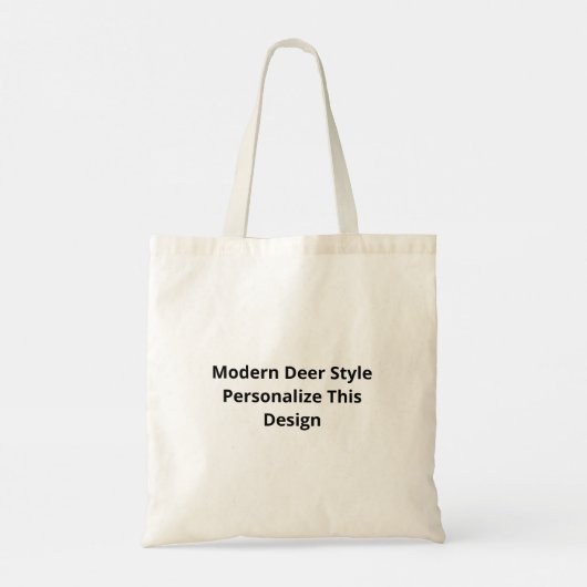 Oh Deer Modern Aesthetic Tragetasche (Rückseite)