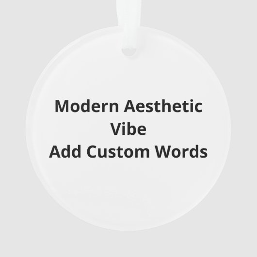 Oh Deer Modern Aesthetic Vibe Acrylic Ornament (Rückseite)