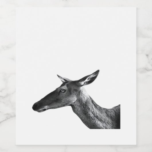 Oh Deer Modern Aesthetic Vibe Weinetikett (Einzelnes Label)