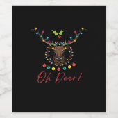 Oh Deer Modern Aesthetic  Weinetikett (Einzelnes Label)