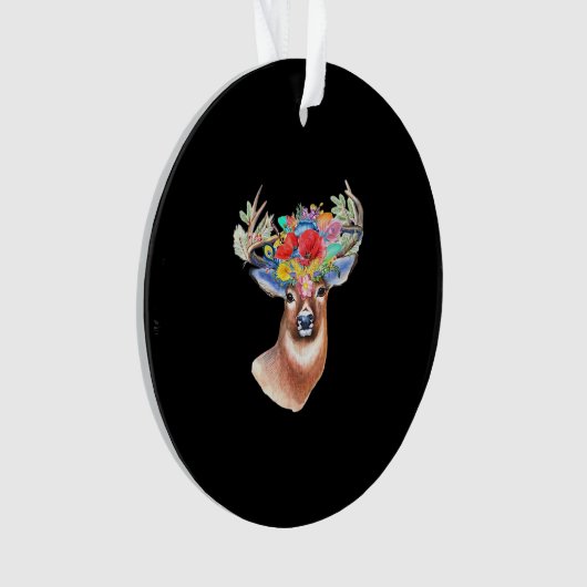 Oh Deer Modern Artistic Style Acrylic Ornament (Vorderseite)