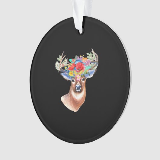 Oh Deer Modern Artistic Style Acrylic Ornament (Vorderseite)