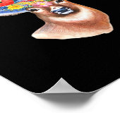 Oh Deer Modern Artistic Style Poster (Ecke)