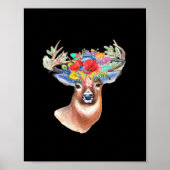 Oh Deer Modern Artistic Style  Poster (Vorne)