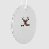 Oh Deer Modern Clean Design Acrylic Ornament (Vorderseite)
