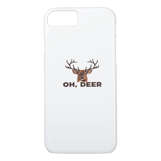 Oh Deer Modern Clean Design Case-Mate iPhone Hülle (Rückseite)