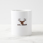 Oh Deer Modern Clean Design Jumbo-Tasse (Vorderseite)