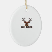Oh Deer Modern Clean Design Ornament (Rechts)