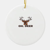 Oh Deer Modern Clean Design Ornament (Vorne)