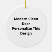 Oh Deer Modern Clean Design Ornament (Hinten)