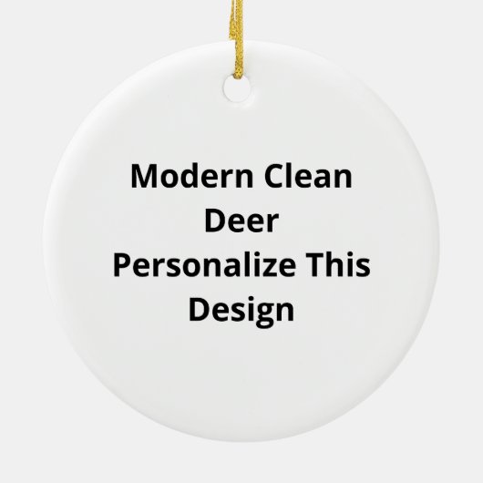 Oh Deer Modern Clean Design Ornament (Hinten)