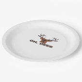 Oh Deer Modern Clean Design Pappteller (Schrägansicht)