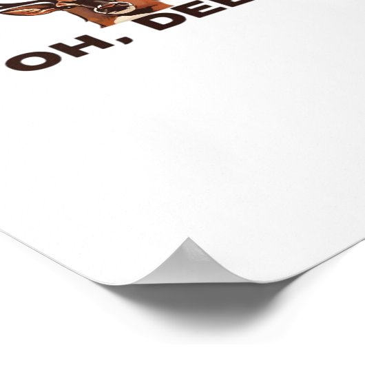 Oh Deer Modern Clean Design Poster (Ecke)