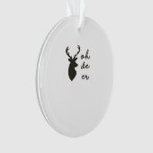Oh Deer Modern Graphic Style Acrylic Ornament (Vorderseite)