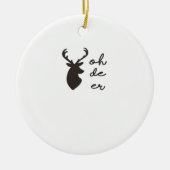 Oh Deer Modern Graphic Style Ornament (Vorne)