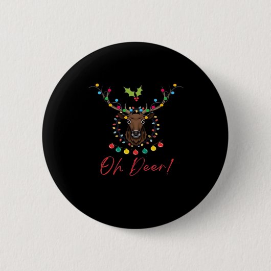 Oh Deer Moderne Ästhetik  Button (Vorderseite)