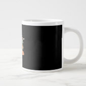 Oh Deer Moderne Ästhetik Jumbo-Tasse (Rechts)
