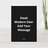 Oh Deer Moderne Ästhetik Karte (Rückseite)