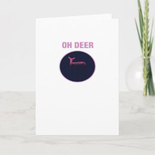 Oh Deer Moderne Ästhetik Karte