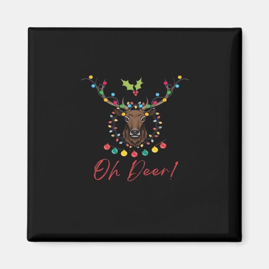 Oh Deer Moderne Ästhetik  Magnet (Vorne)