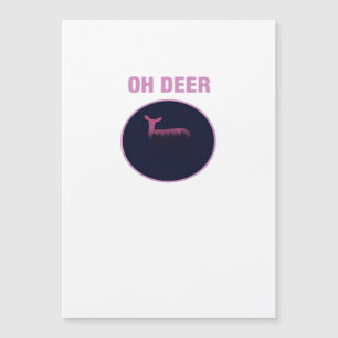 Oh Deer Moderne Ästhetik Magnetkarte