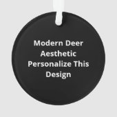 Oh Deer Moderne Ästhetik Ornament (Rückseite)