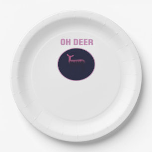 Oh Deer Moderne Ästhetik Pappteller