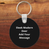 Oh Deer Moderne Ästhetik Schlüsselanhänger (Rückseite)