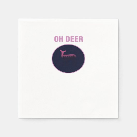 Oh Deer Moderne Ästhetik Serviette (Vorderseite)