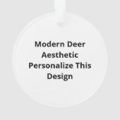 Oh Deer Moderner Ästhetikstil Ornament (Rückseite)