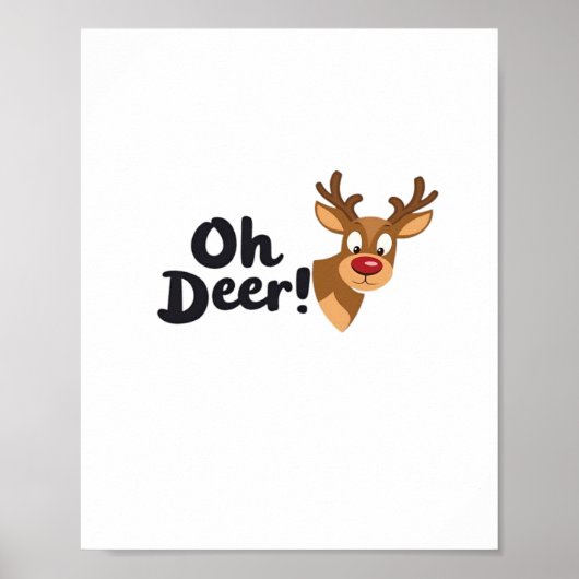 Oh Deer Moderner Ästhetikstil Poster (Vorne)