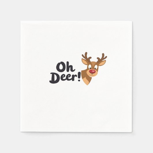 Oh Deer Moderner Ästhetikstil Serviette (Vorderseite)