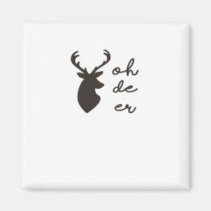 Oh Deer Moderner Grafikstil Magnet