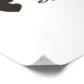 Oh Deer Moderner Grafikstil  Poster (Ecke)