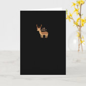 Oh Deer Oh Dear Retro Classic Style Karte (Gelbe Blume)