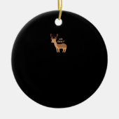 Oh Deer Oh Dear Retro Classic Style Keramik Ornament (Vorne)